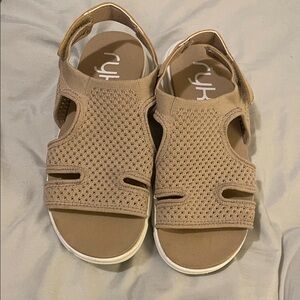 Ryka Beige Open-Toe Sandals